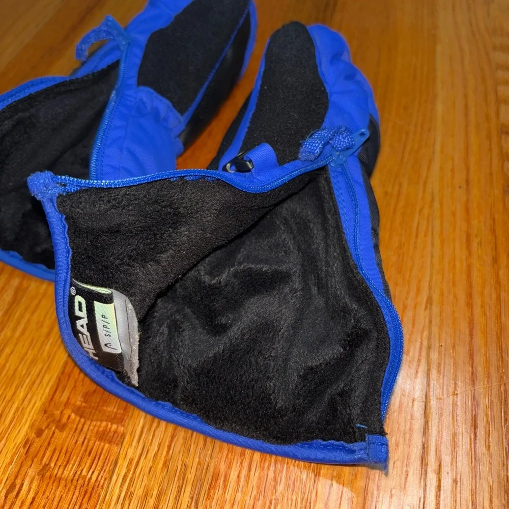 Head Insulated Mittens Size Small Blue Like New